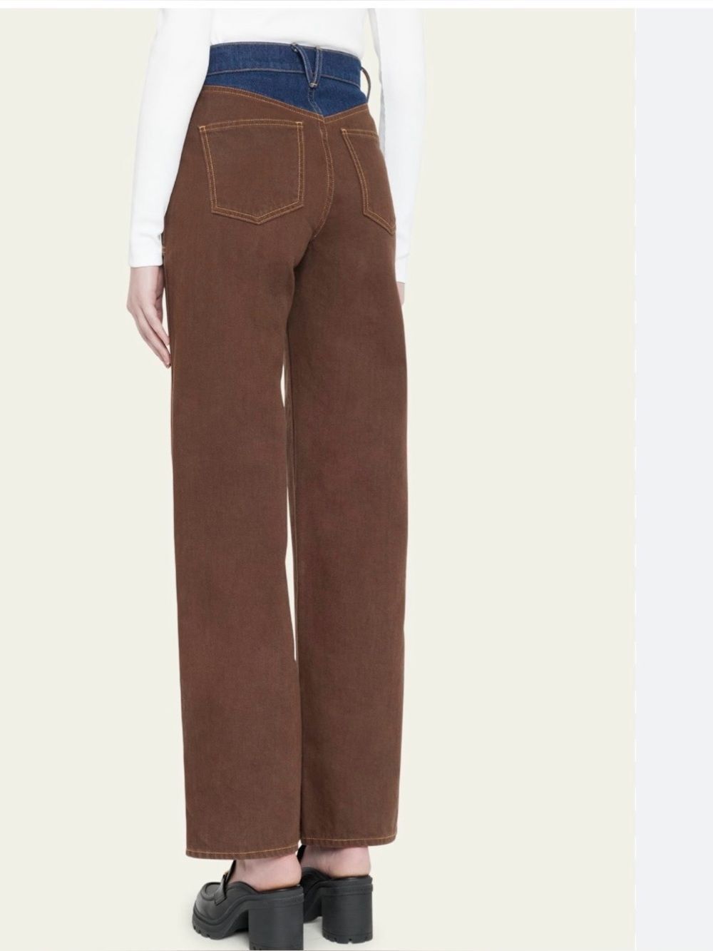 Veronica Beard Taylor color block jeans size 8 NWT - Picture 2 of 9